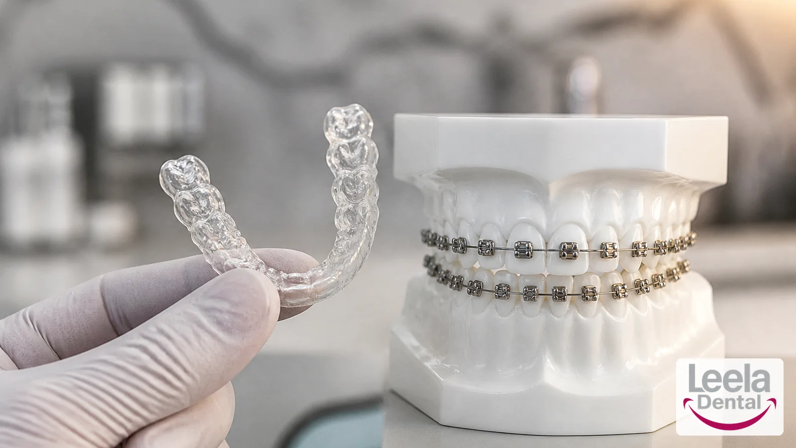 Braces and aligners at Leela Super Speciality Dental Hospital, Kakinada.