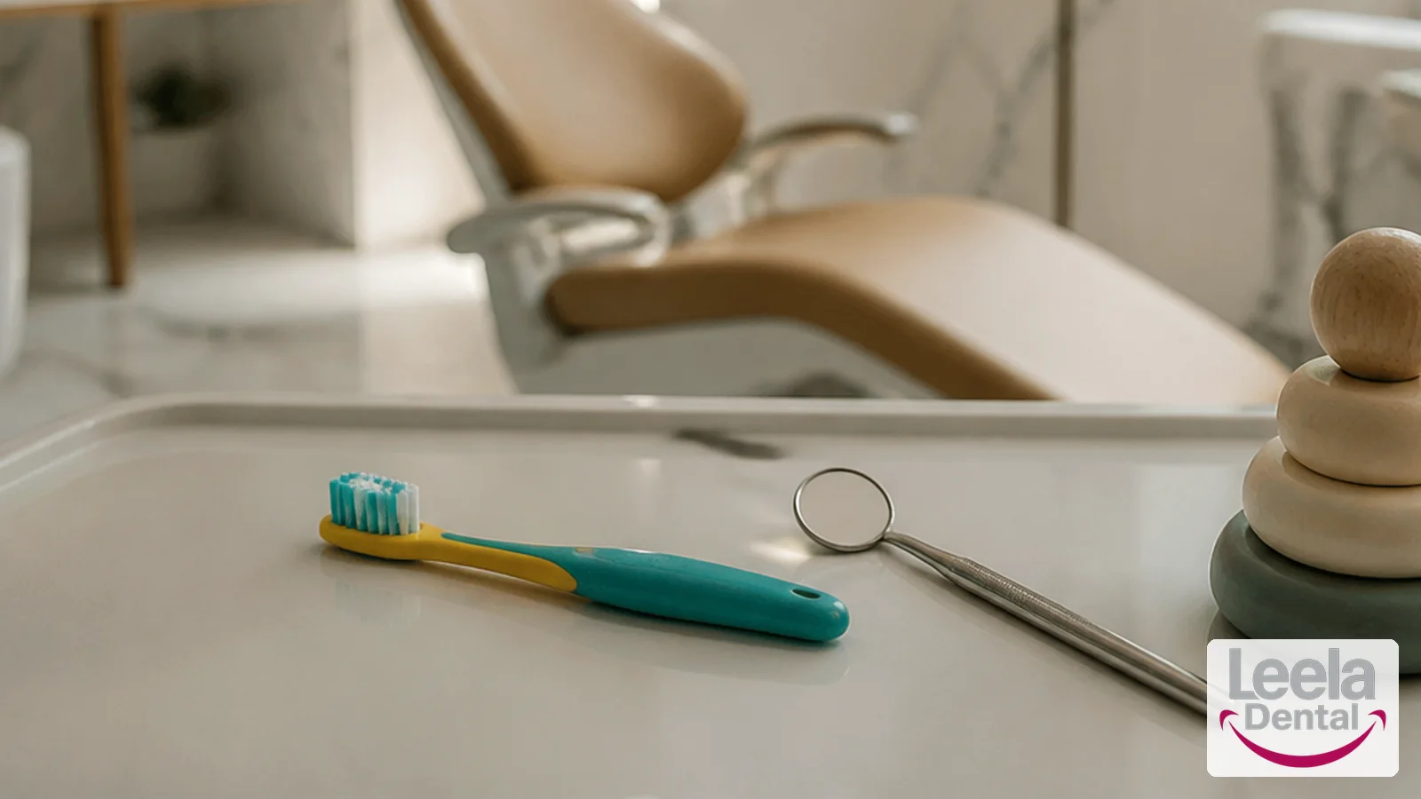 Children's dentistry at Leela Super Speciality Dental Hospital, Kakinada.