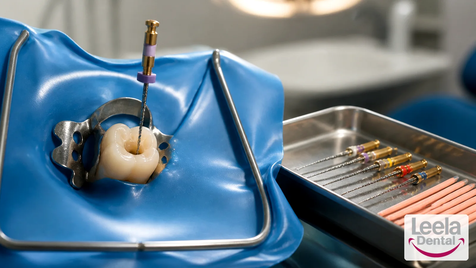 Root canal treatment at Leela Super Speciality Dental Hospital, Kakinada.